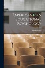 Experiments in Educational Psychology 