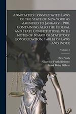 Annotated Consolidated Laws of the State of New York As Amended to January 1, 1910, Containing Also the Federal and State Constitutions, With Notes of