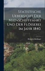 Statistische Uebersicht der Mainschifffahrt und der Flößerei im Jahr 1840.