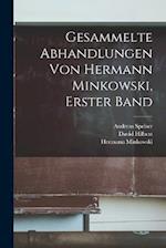 Gesammelte Abhandlungen von Hermann Minkowski, Erster Band