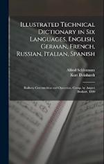 Illustrated Technical Dictionary in Six Languages, English, German, French, Russian, Italian, Spanish: Railway Construction and Operation, Comp. by Au