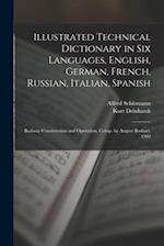 Illustrated Technical Dictionary in Six Languages, English, German, French, Russian, Italian, Spanish: Railway Construction and Operation, Comp. by Au