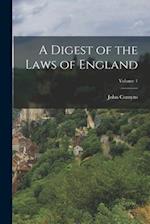 A Digest of the Laws of England; Volume 1 