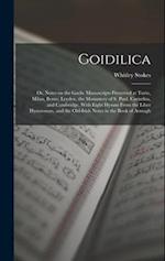 Goidilica; or, Notes on the Gaelic Manuscripts Preserved at Turin, Milan, Berne, Leyden, the Monastery of S. Paul, Carinthia, and Cambridge, With Eigh