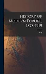 History of Modern Europe, 1878-1919 