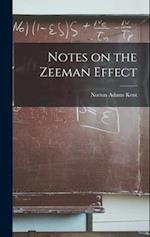 Notes on the Zeeman Effect 