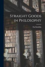 Straight Goods in Philosophy 