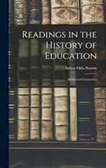 Readings in the History of Education: Mediaeval Universities 