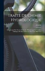 Traité De Chimie Hydrologique