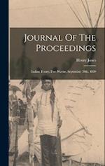 Journal Of The Proceedings: Indian Treaty, Fort Wayne, September 30th, 1809 