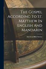 The Gospel According To St. Matthew In English And Mandarin 