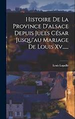 Histoire De La Province D'alsace Depuis Jules César Jusqu'au Mariage De Louis Xv......