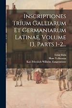 Inscriptiones Trium Galliarum Et Germaniarum Latinae, Volume 13, Parts 1-2...