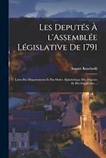 Les deputés à l'Assemblée législative de 1791