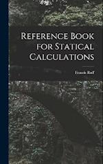 Reference Book for Statical Calculations 