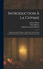 Introduction À La Chymie