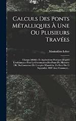 Calculs Des Ponts Métalliques À Une Ou Plusieurs Travées