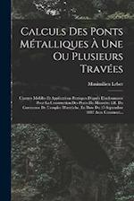 Calculs Des Ponts Métalliques À Une Ou Plusieurs Travées