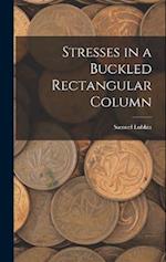 Stresses in a Buckled Rectangular Column 