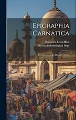 Epigraphia Carnatica: Inscriptions in the Hassan District 