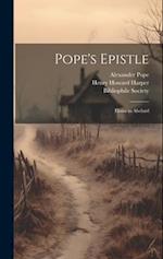 Pope's Epistle : Eloisa to Abelard 