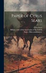 Paper of Cyrus Sears 