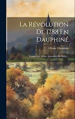 La Révolution De 1788 En Dauphiné