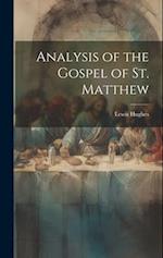 Analysis of the Gospel of St. Matthew 