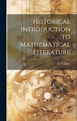 Historical Introduction to Mathematical Literature 