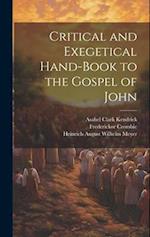 Critical and Exegetical Hand-book to the Gospel of John 