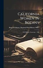 California Women in Botany: Oral History Transcript / 1985 