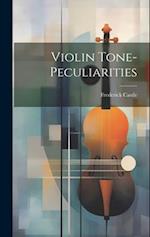 Violin Tone-peculiarities 