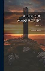 A Unique Manuscript; Volume 21 