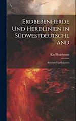 Erdbebenherde Und Herdlinien in Südwestdeutschland
