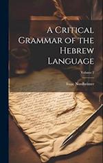 A Critical Grammar of the Hebrew Language; Volume 2 