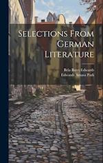 Selections From German Literature 