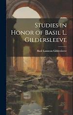 Studies in Honor of Basil L. Gildersleeve 