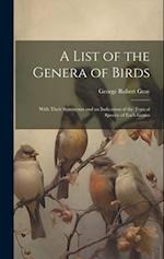 A List of the Genera of Birds: With Their Synonyma and an Indication of the Typical Species of Each Genus 