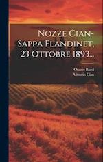 Nozze Cian-sappa Flandinet, 23 Ottobre 1893...