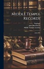 Middle Temple Records: 1603-1649 