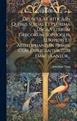 Opuscula Critica In Quibus Suidas Et Plurima Loca Veterum Grecorum, Sophoclis, Euripidis Et Aristophanis In Primis, Cum Explicantur Tum Emaculantur...