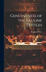 Genuineness of the Pauline Epistles 