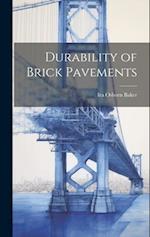 Durability of Brick Pavements 