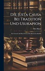 Die Justa Causa Bei Tradition Und Usukapion
