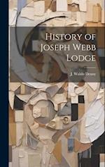 History of Joseph Webb Lodge 