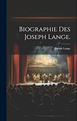 Biographie des Joseph Lange.