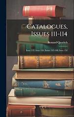 Catalogues, Issues 111-114; issue 137; issue 141; issues 147-148; issue 151 