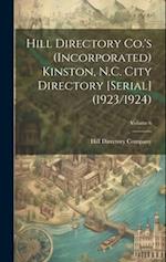 Hill Directory Co.'s (Incorporated) Kinston, N.C. City Directory [serial] (1923/1924); Volume 6 