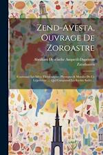 Zend-avesta, Ouvrage De Zoroastre