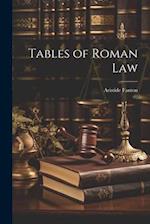 Tables of Roman Law 
